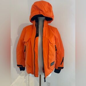 Molo boys ski jacket size 10 color orange. Perfect conditions.